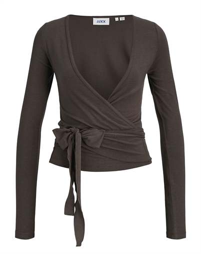 JJXX - JXLuna Wrap Bluse - Seal Brown